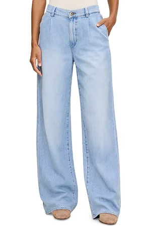 DL1961 Aura Isabel Wide Leg Mid Rise Jeans in