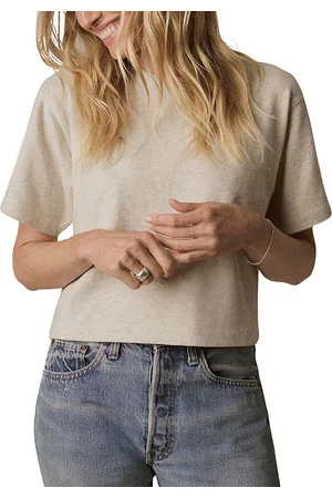 Buck Mason Field Spec Boyfriend Crop Tee