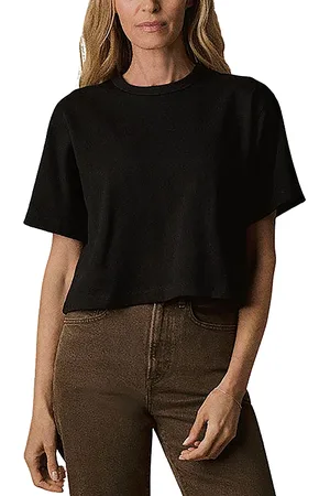 Buck Mason Field Spec Boyfriend Crop Tee