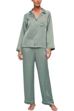 Eberjey Inez Washable Silk Long Pajama Set