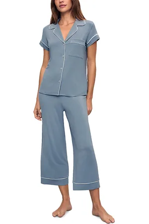 Eberjey Gisele Short Sleeve Crop Pajama Set