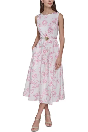 Karl Lagerfeld Printed Sleeveless Midi Dress
