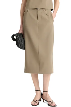 Vince Belted Pencil Skirt
