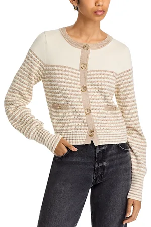 Ramy Brook Bea Crewneck Cardigan Sweater