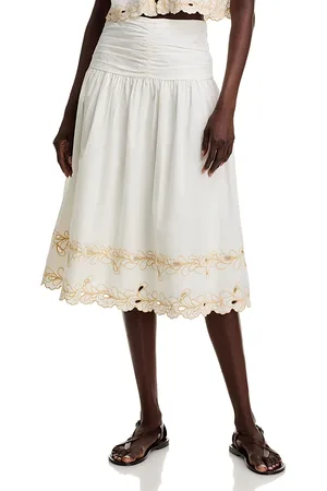 Rails Sol Scalloped Midi Skirt
