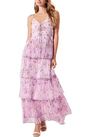 ASTR Daytona Pleated Maxi Dress