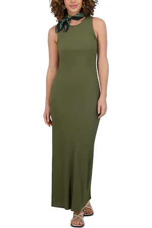 Point Georgette Column Dress