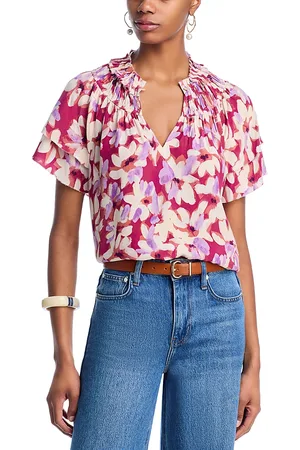 Rails Kamila Printed Split Neck Top