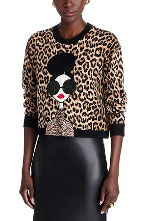 ALICE+OLIVIA Gleeson Stace Face Sweater