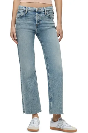 Hudson Rosie High Rise Wide Leg Ankle Jeans in