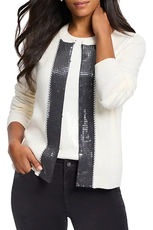 NIC+ZOE Sequin Trimmed Cardigan