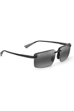 Maui Jim Laulima Rimless Rectangular Sunglasses, 61mm