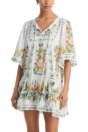 Farm Rio Sweet Bloom Bouquet Swim Cover-Up Dress