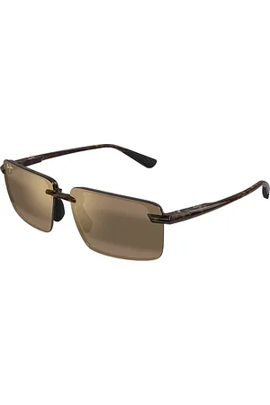 Maui Jim Laulima Rimless Rectangular Sunglasses, 61mm