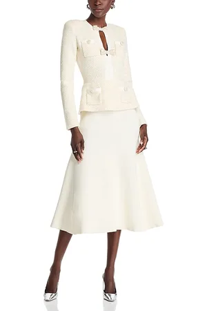 Self-Portrait Sequined Knit Tailored Midi Dress