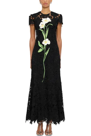 LEO LIN Monique Embroidered Lace Maxi Dress