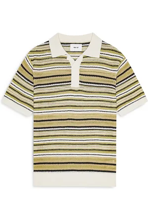 NN.07 Noam Knitted Striped Polo