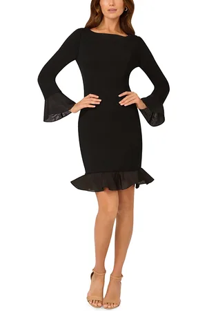 Adrianna Papell Crepe Short Dress