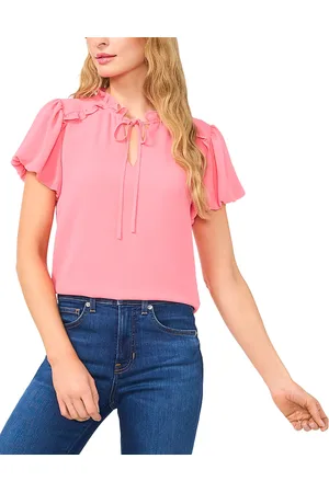 CE&CE Bubble Sleeve Split Neck Blouse