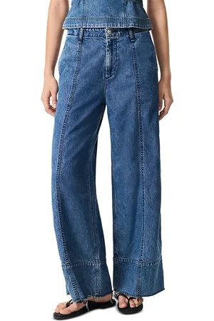 RAG&BONE Featherweight Arianna Cropped Palazzo Jeans in