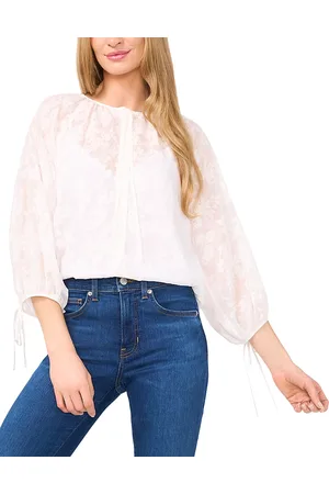 CE&CE Floral Lace Puff Sleeve Blouse