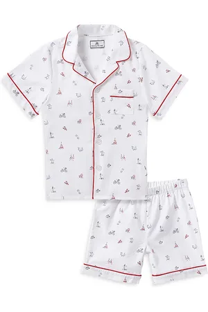 Petite Plume Unisex Coastal Charms Classic Short Pajama Set