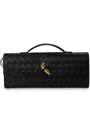 Bottega Veneta Andiamo Intrecciato Leather Clutch