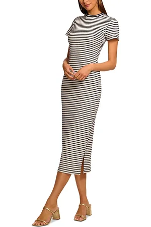 Ramy Brook Skye Striped Knit Dress
