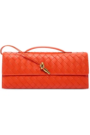 Bottega Veneta Andiamo Intrecciato Leather Clutch