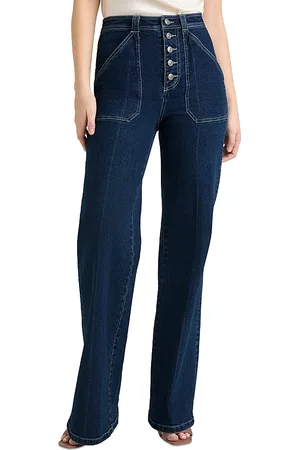 Cinq A Sept Tailors Crease Long Benji Denim Pants in