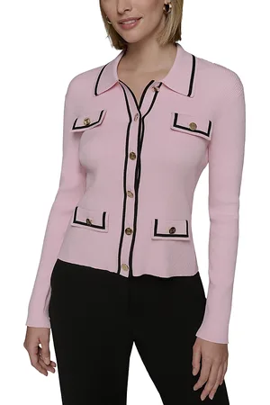 Karl Lagerfeld Ribbed Cardigan Jacket
