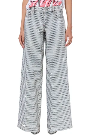 ALICE+OLIVIA Trish Embellished Jeans in
