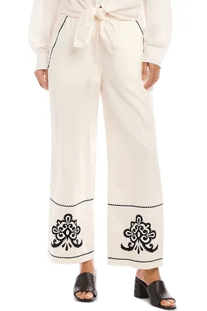 Karen Kane Embroidered Drawstring Pants
