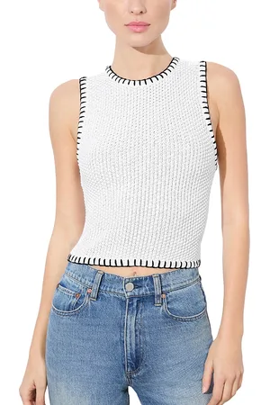 ALICE+OLIVIA Amity Whipstitched Tank Top