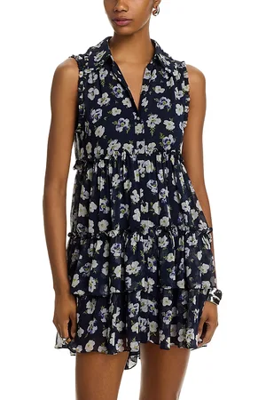 Cinq A Sept Becci Tossed Poppies Mini Dress
