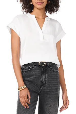 Vince Camuto Split V Neck Blouse