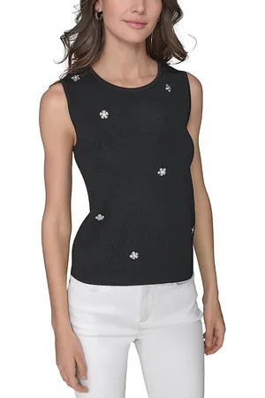 Karl Lagerfeld Floral Knit Top