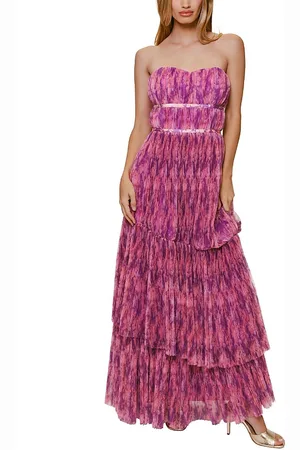 Hutch Renza Strapless Tulle Gown