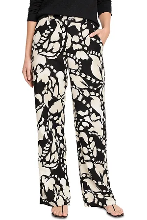NIC+ZOE Petal Print Wide Leg Pants