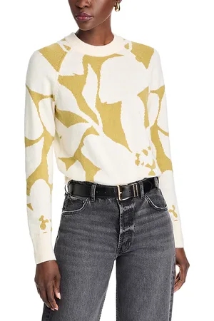 Derek Lam Antoine Intarsia Crewneck Sweater