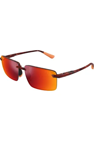 Maui Jim Laulima Rimless Rectangular Sunglasses, 61mm