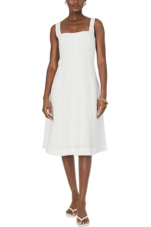 French Connection Birdie Square Neck Midi Dress