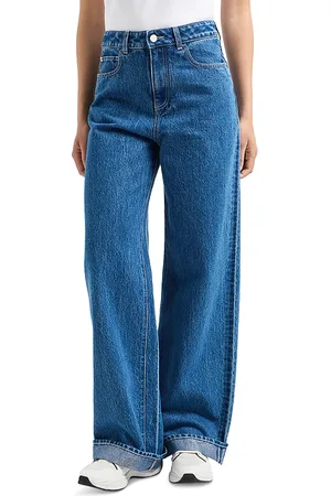 Emporio Armani High Rise Wide Leg Jeans in