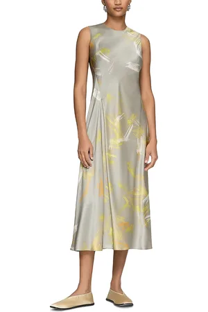Lafayette 148 New York Silk Asymmetric Dress