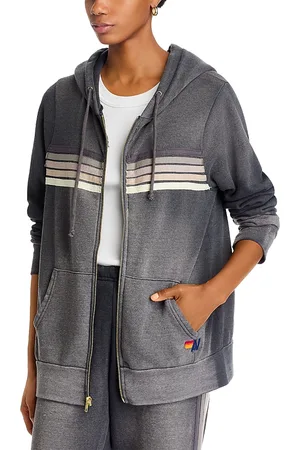 AVIATOR NATION Rainbow Stripe Hoodie