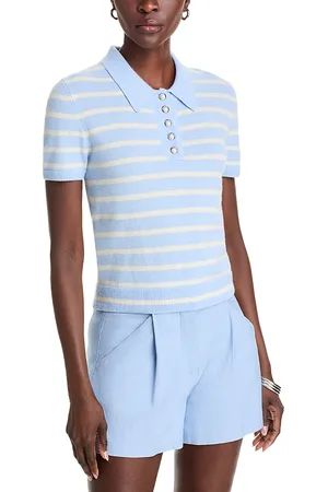 VERONICA BEARD Brandt Cashmere Polo Sweater