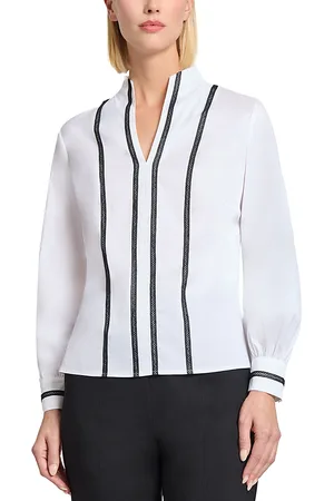 Misook Stand Collar Blouse