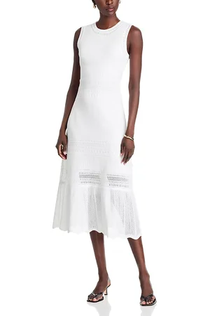 Misook Mistook Modern Fit Pointelle Knit Dress