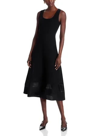 Misook Modern Fit & Flare Midi Dress