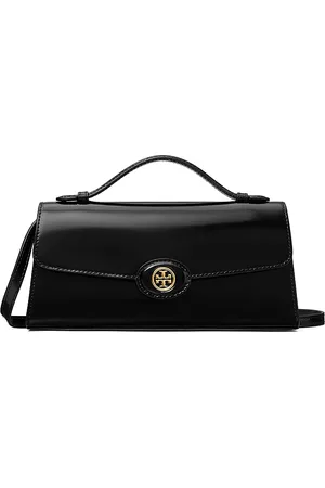 Tory Burch Robinson Spazzolato Top Handle Chain Wallet